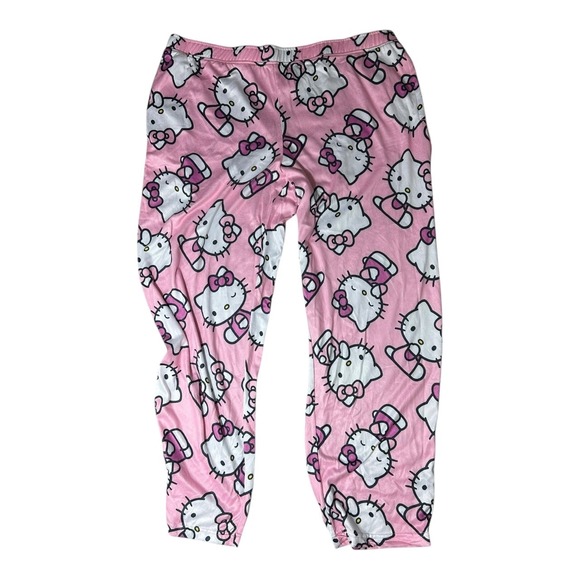 Hello Kitty Lounge Pajama Pants Womens XL Pink Sanrio Sleepwear Size XL - Picture 2 of 8